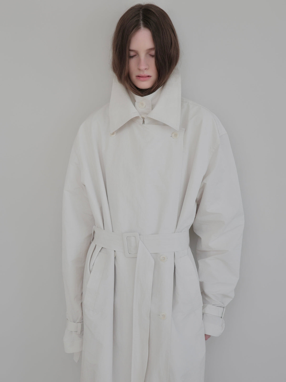 【AMOMMA】DOUBLE COLLAR TRENCH COAT
