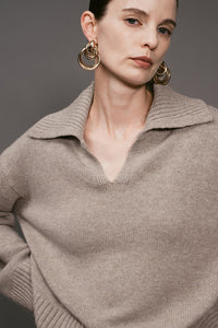 【ELBORN】Vaerin Wool Cashmere Collar Knit
