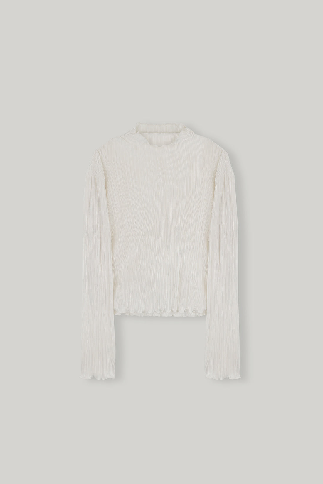 【ELBORN】Melissa High-neck Pleats Top