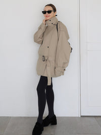 [AMOMMA] ISABELLA SHORT TRENCH COAT