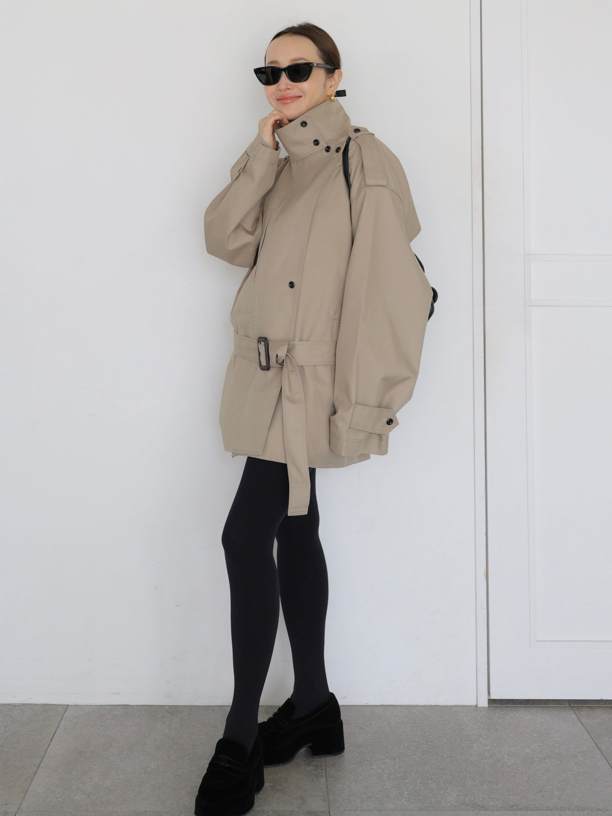 [AMOMMA] ISABELLA SHORT TRENCH COAT