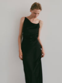 【célon】asymmetry drape cami dress