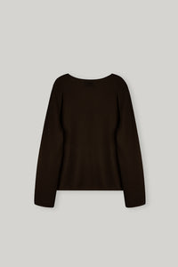 【ELBORN】Rona Wool V-neck Knit Top