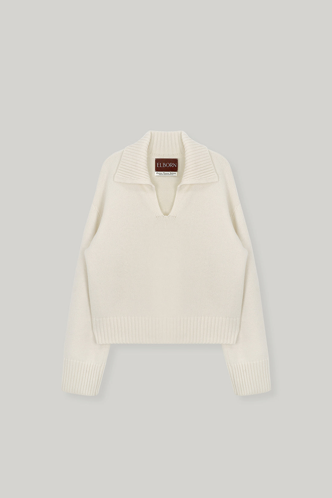 【ELBORN】Vaerin Wool Cashmere Collar Knit