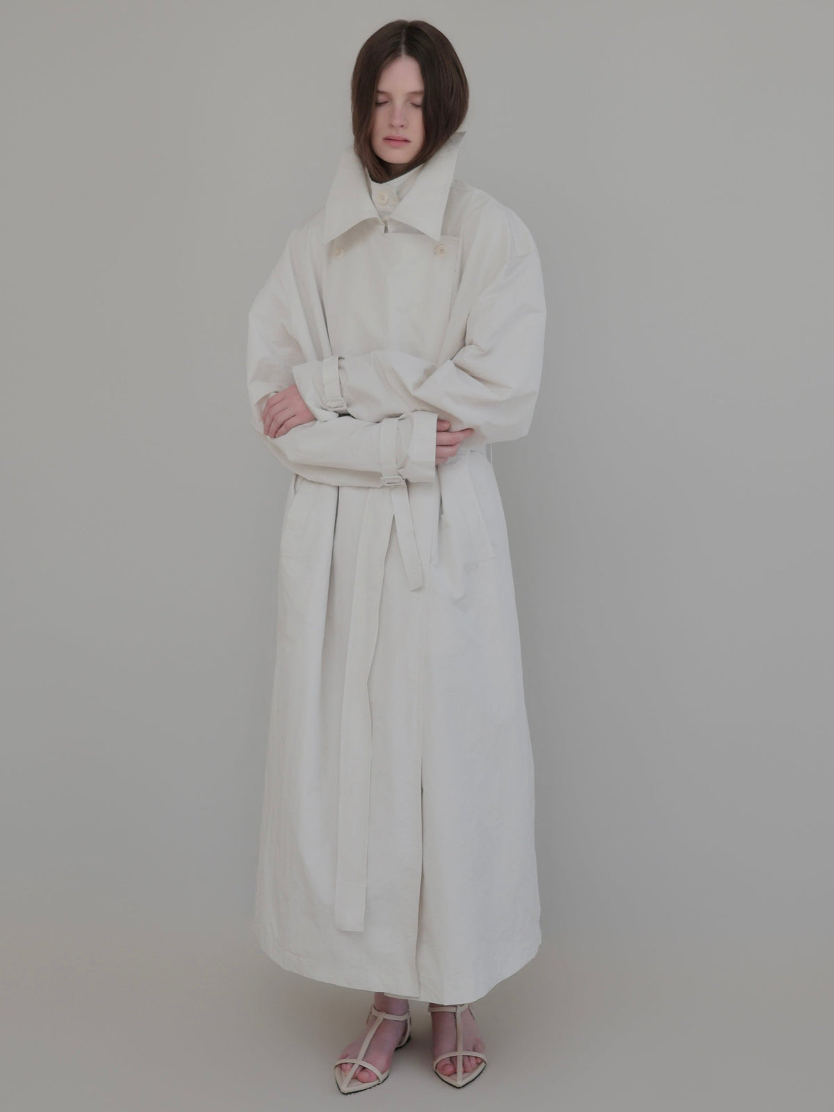 【AMOMMA】DOUBLE COLLAR TRENCH COAT
