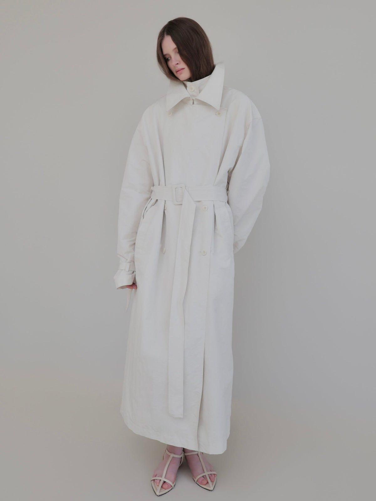 【AMOMMA】DOUBLE COLLAR TRENCH COAT