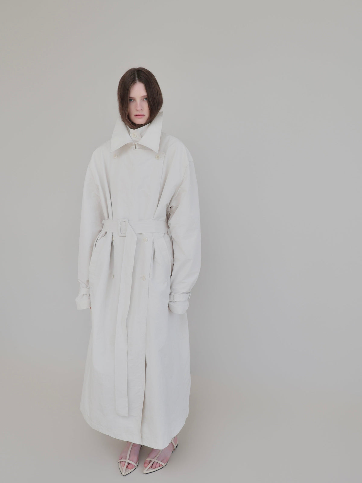 【AMOMMA】DOUBLE COLLAR TRENCH COAT