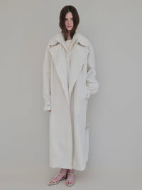 【AMOMMA】DOUBLE COLLAR TRENCH COAT