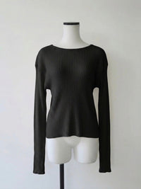 【NOWNS】Léa | Long-sleeve rib knit