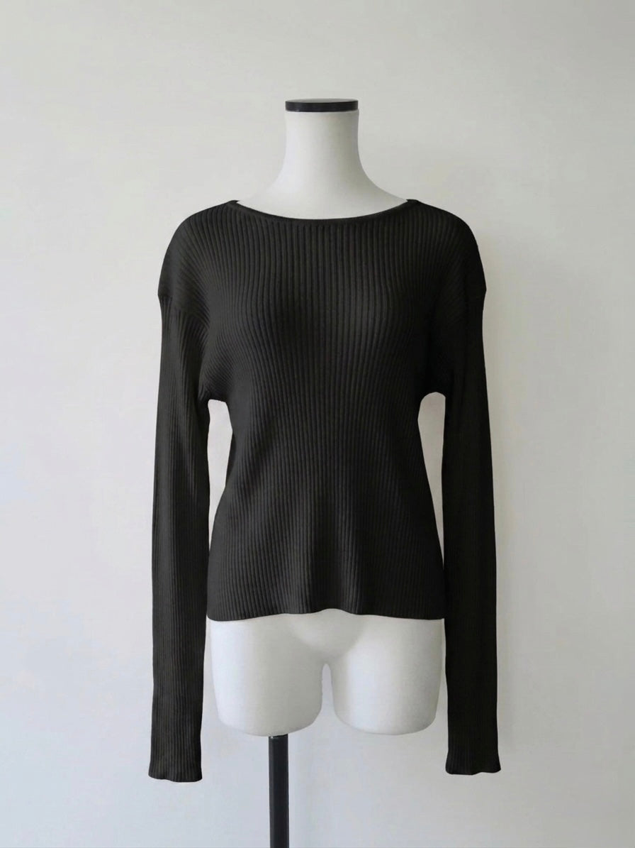 【NOWNS】Léa | Long-sleeve rib knit