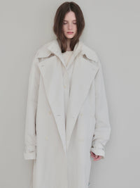 【AMOMMA】DOUBLE COLLAR TRENCH COAT