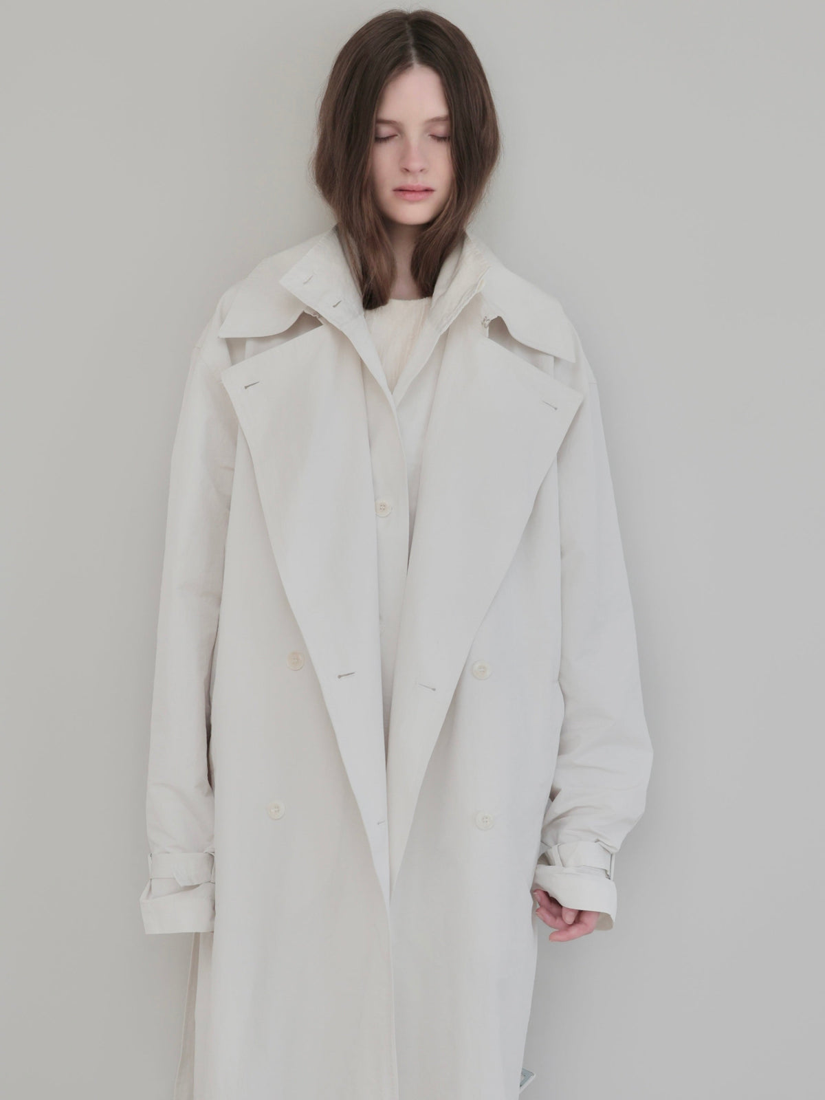 【AMOMMA】DOUBLE COLLAR TRENCH COAT