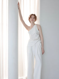 【NOWNS】Lou | Single Tuck Banding Pants