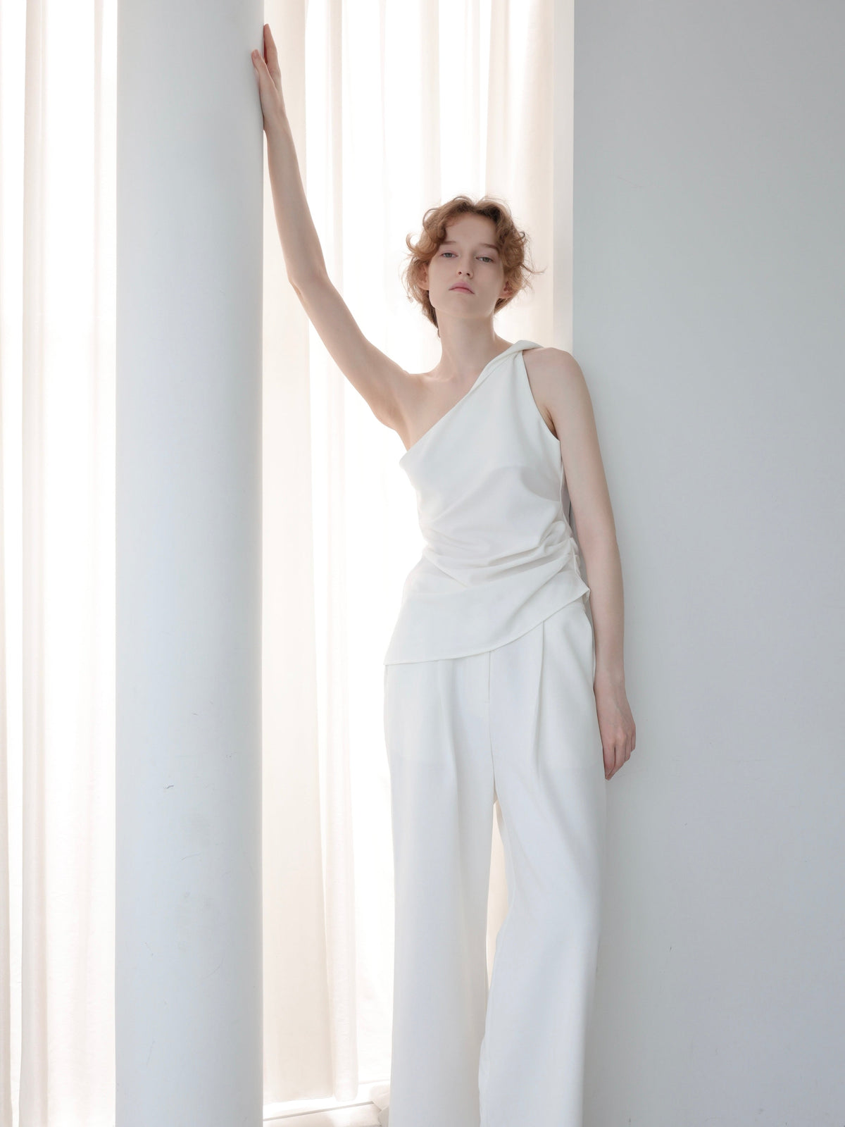 【NOWNS】Lou | Single Tuck Banding Pants