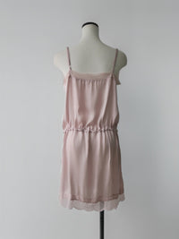 【AMOMMA】SATIN LACE SLIP DRESS