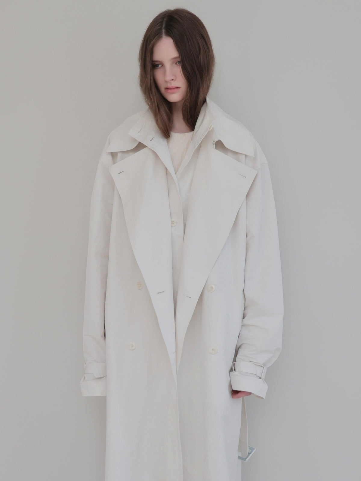 【AMOMMA】DOUBLE COLLAR TRENCH COAT