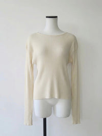【NOWNS】Léa | Long-sleeve rib knit