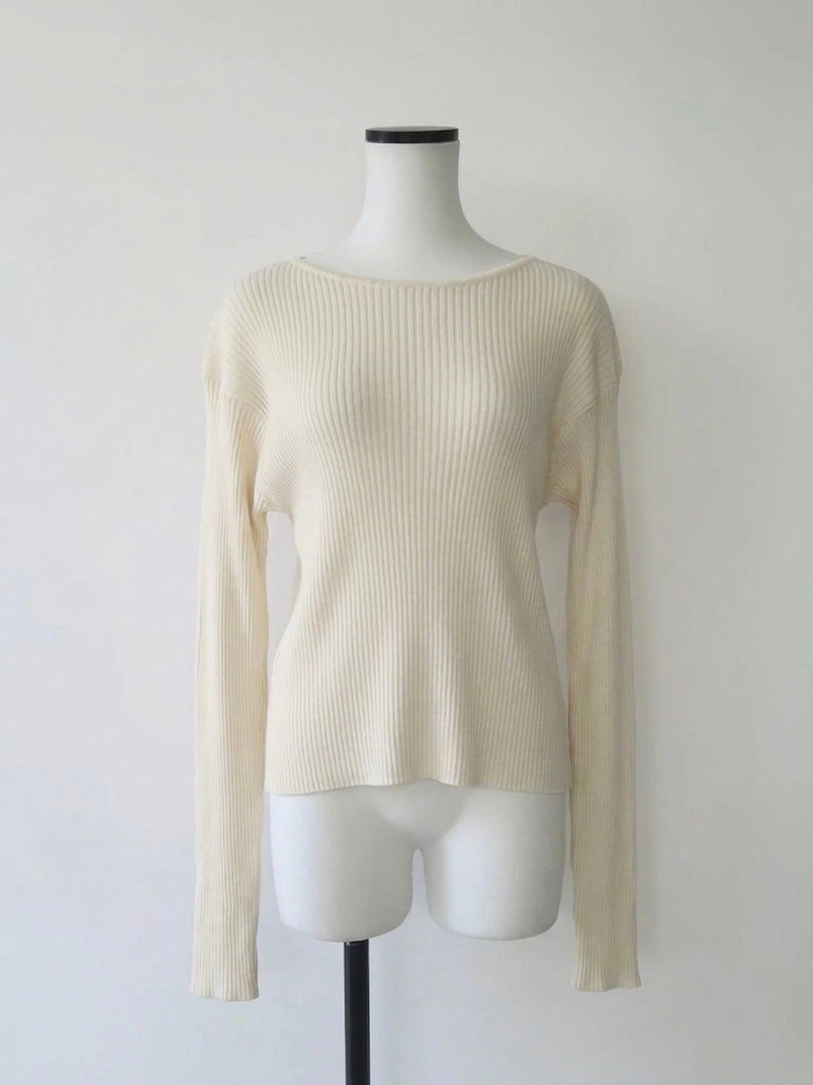 【NOWNS】Léa | Long-sleeve rib knit
