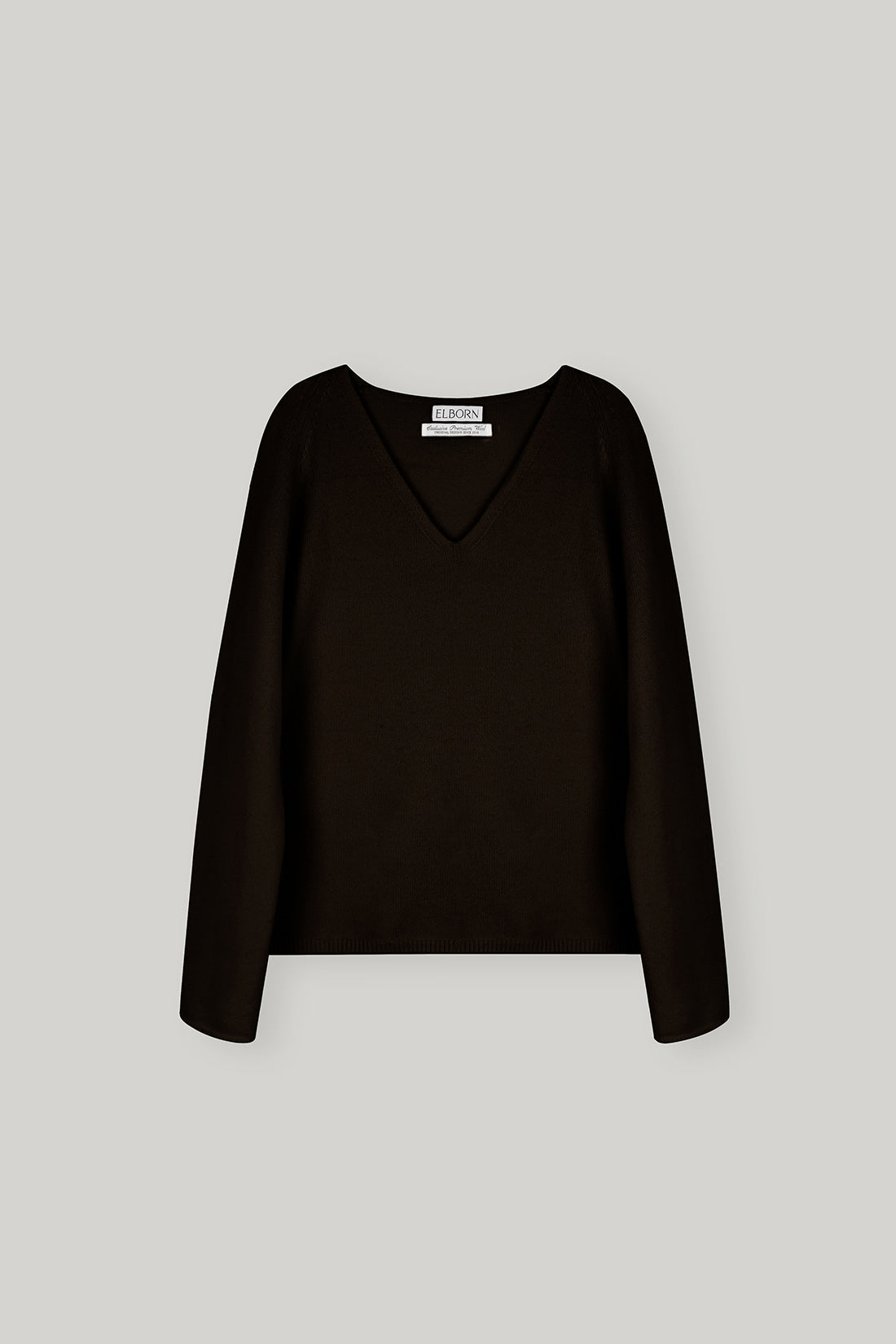 【ELBORN】Rona Wool V-neck Knit Top