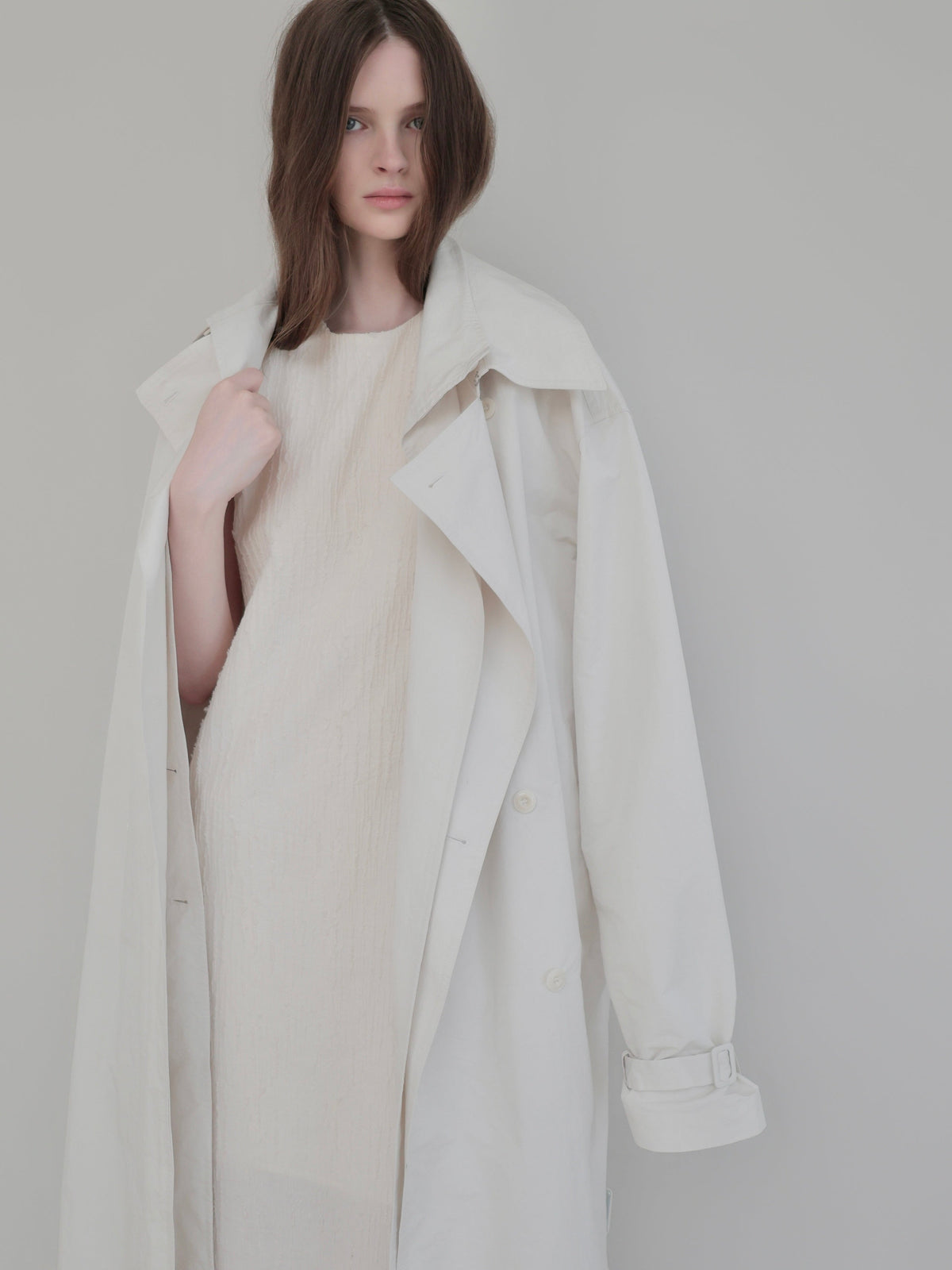 【AMOMMA】DOUBLE COLLAR TRENCH COAT