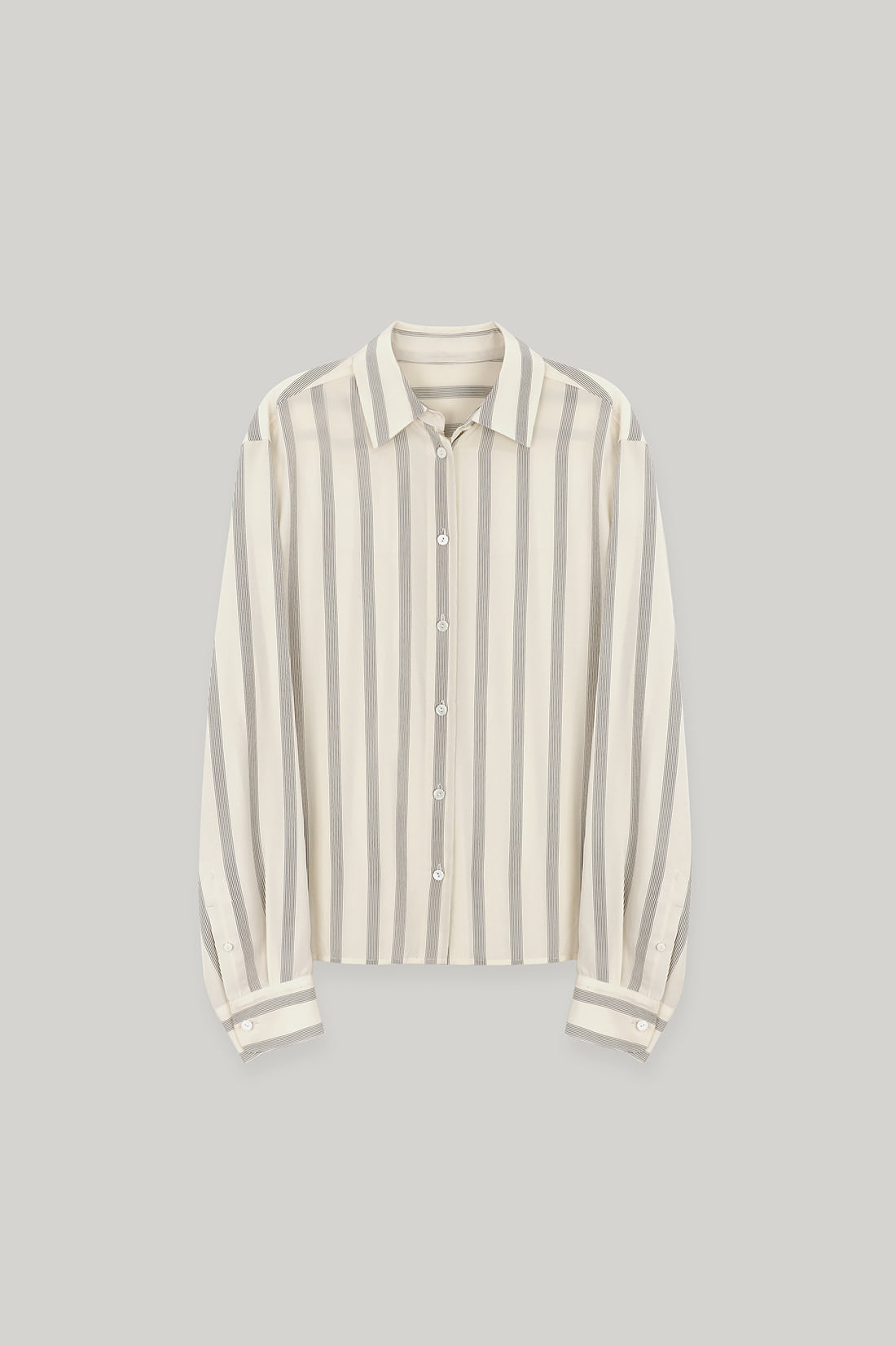 【ELBORN】Alexis Stripe Silk Shirt