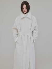 【AMOMMA】DOUBLE COLLAR TRENCH COAT