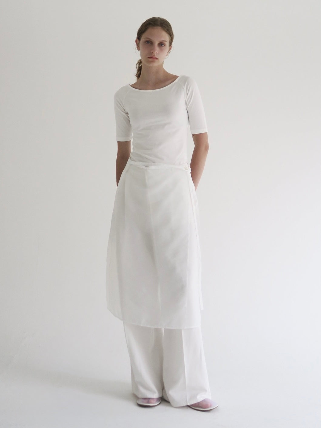 【NOWNS】Lyse | Half sleeve tee