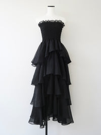 【célon】frilly tiered dress