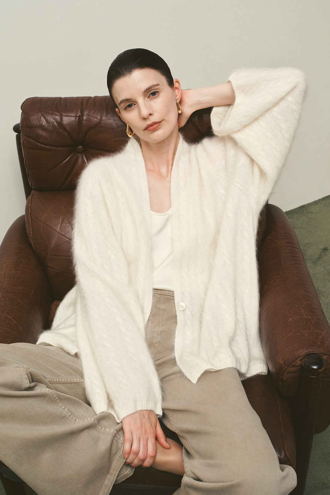 【ELBORN】Nora Cashmere Knit Cardigan