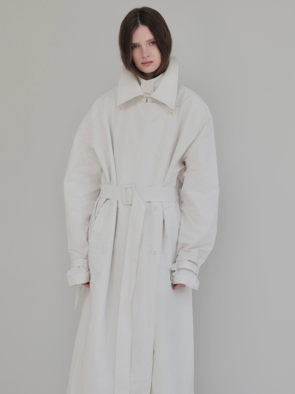 【AMOMMA】DOUBLE COLLAR TRENCH COAT