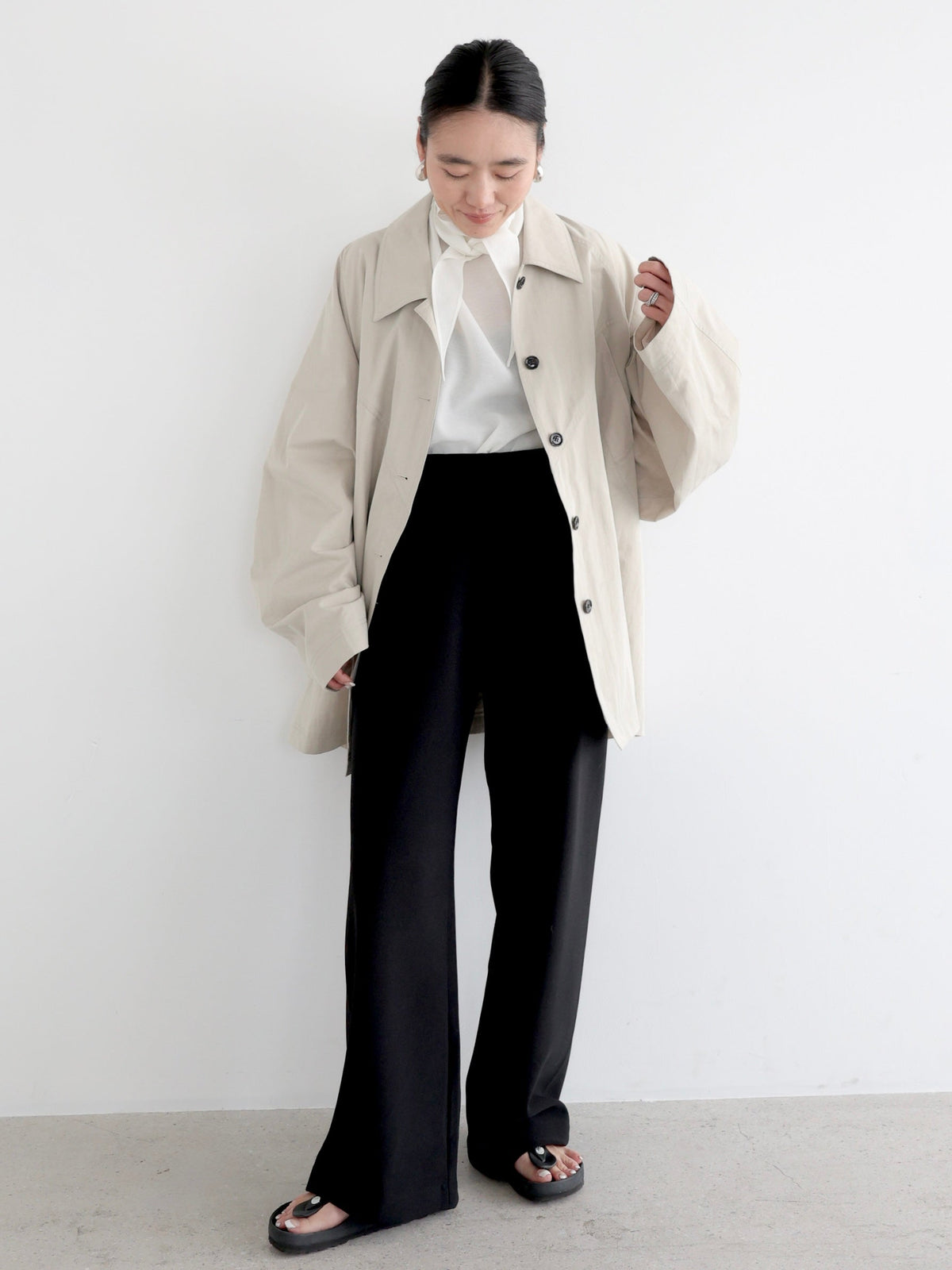 【NOWNS】Inès | Soft banding pants