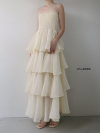 【célon】frilly tiered dress