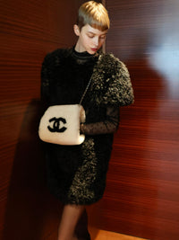 【AMOMMA】CANDY MINI FUR DRESS