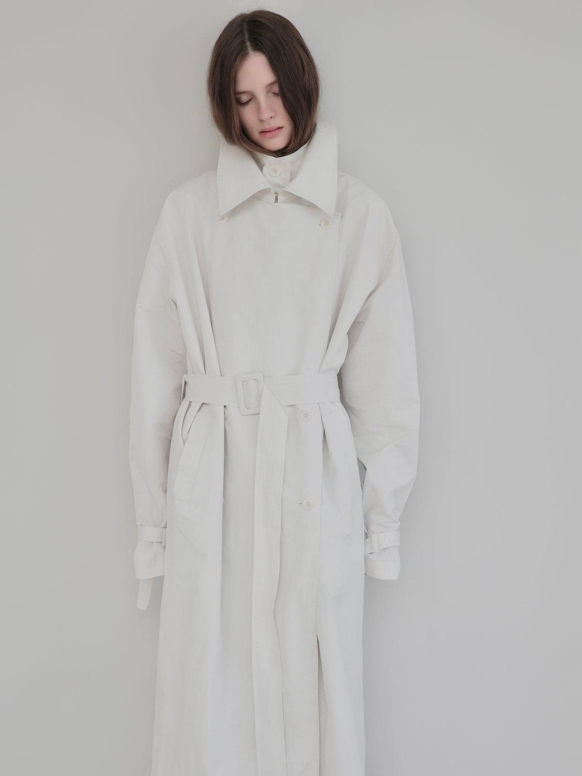 【AMOMMA】DOUBLE COLLAR TRENCH COAT