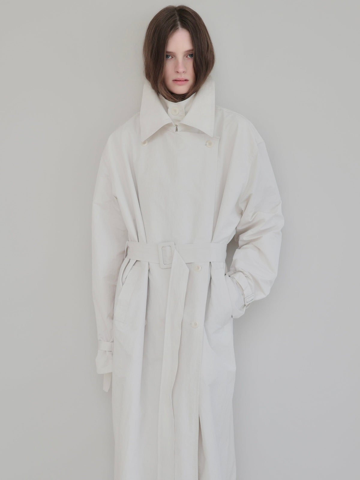 【AMOMMA】DOUBLE COLLAR TRENCH COAT