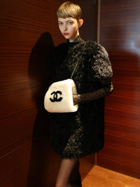 【AMOMMA】CANDY MINI FUR DRESS