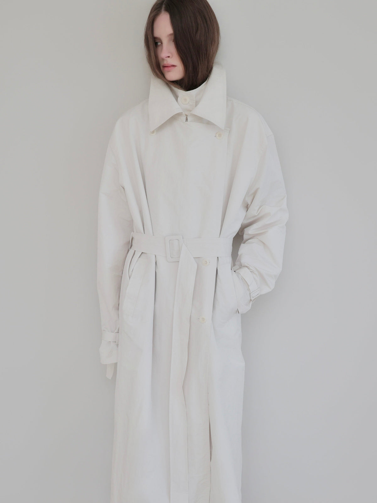 【AMOMMA】DOUBLE COLLAR TRENCH COAT