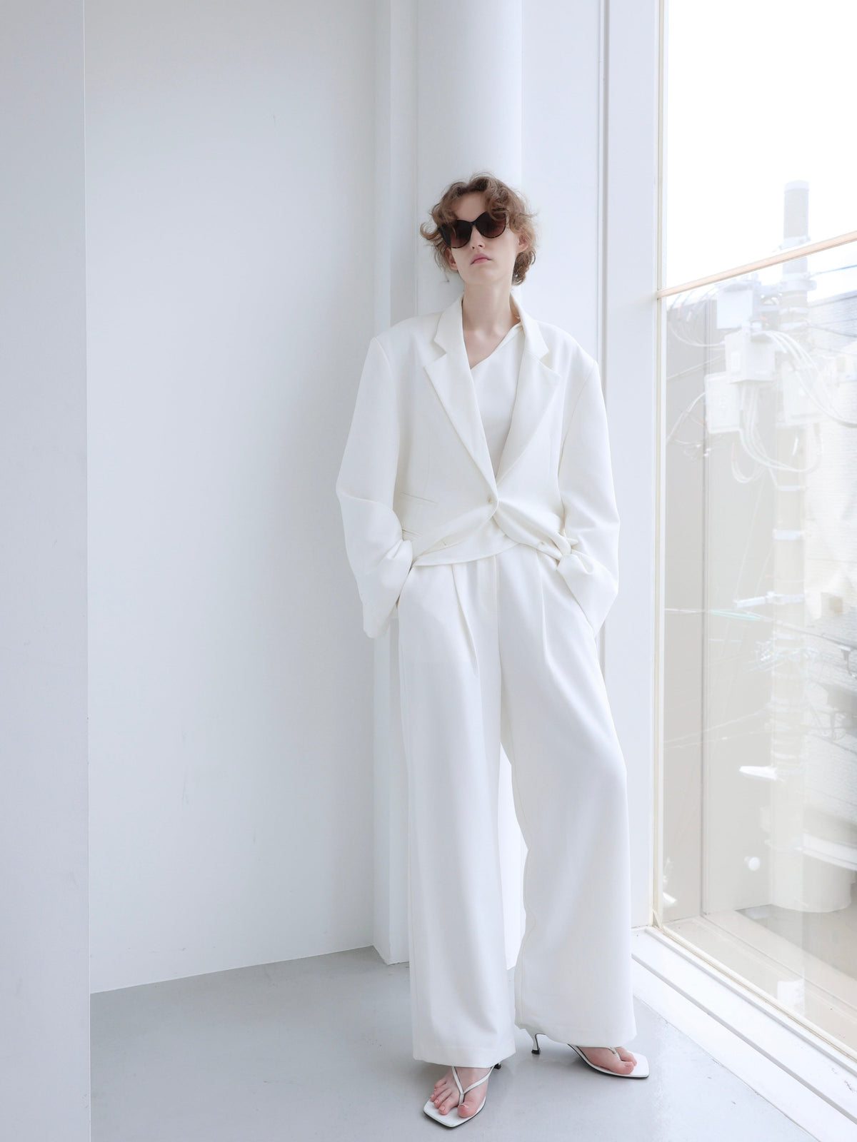 【NOWNS】Lou | Single Tuck Banding Pants