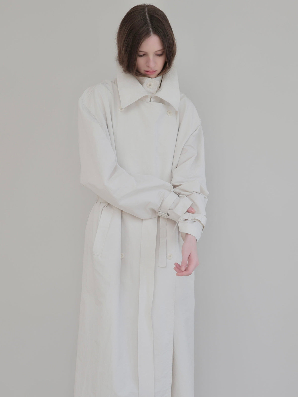 【AMOMMA】DOUBLE COLLAR TRENCH COAT