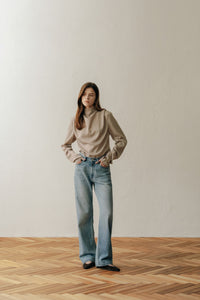 【ELBORN】Nella Half-neck Blouse