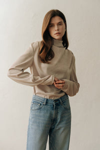 【ELBORN】Nella Half-neck Blouse
