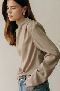 【ELBORN】Nella Half-neck Blouse