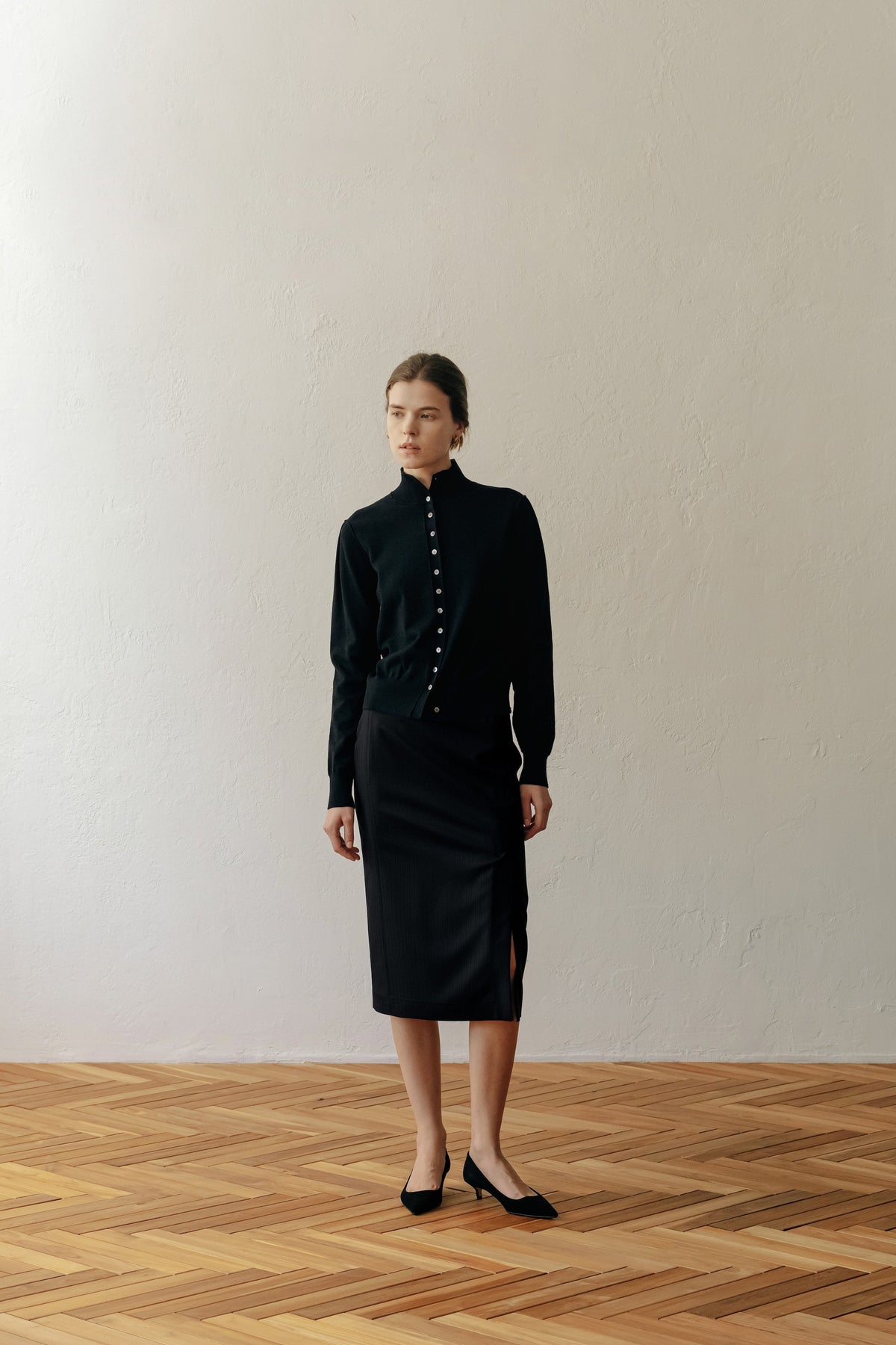 【ELBORN】Becca Wool Midi Skirt