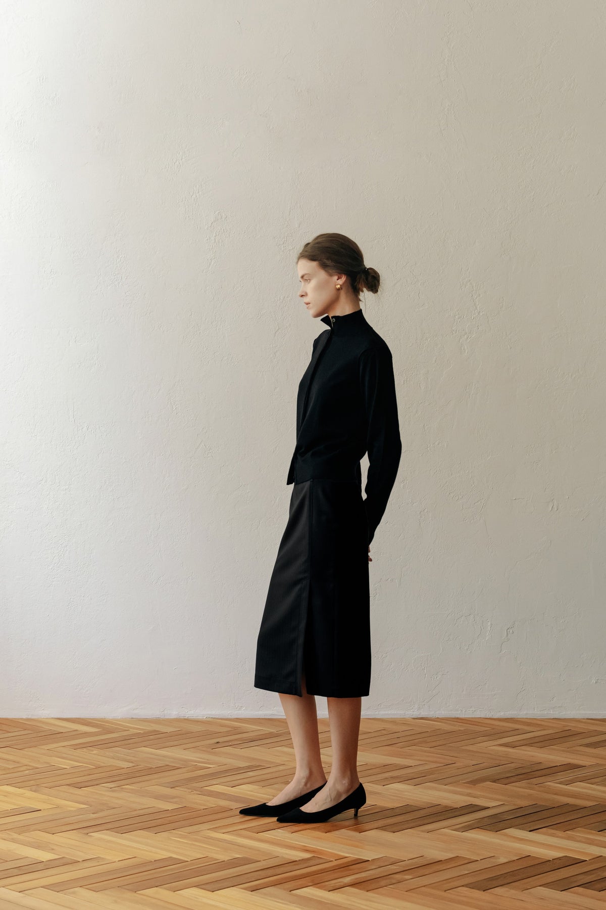 【ELBORN】Becca Wool Midi Skirt