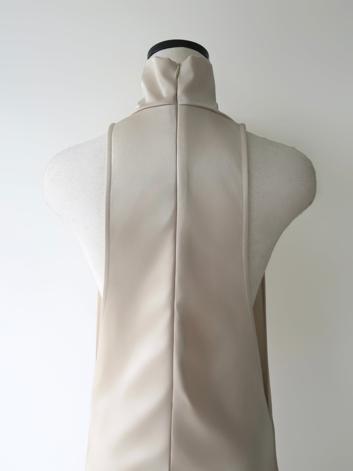 satin halter maxi dress