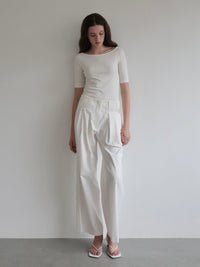 【NOWNS】Lyse | Half sleeve tee
