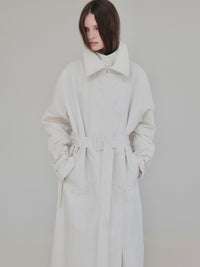 【AMOMMA】DOUBLE COLLAR TRENCH COAT