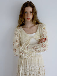 openwork knit bolero