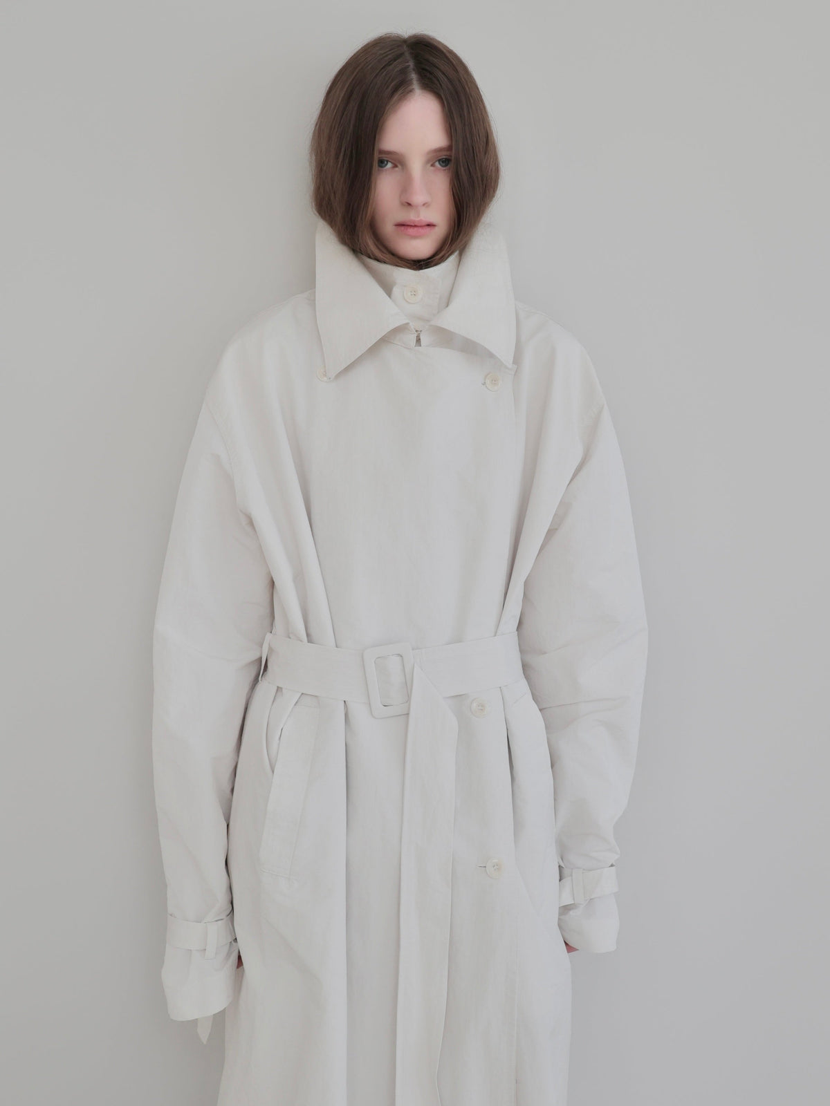 【AMOMMA】DOUBLE COLLAR TRENCH COAT