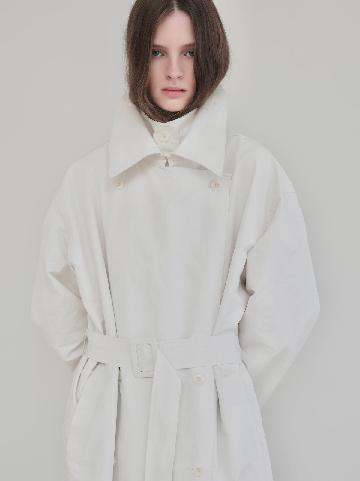 【AMOMMA】DOUBLE COLLAR TRENCH COAT